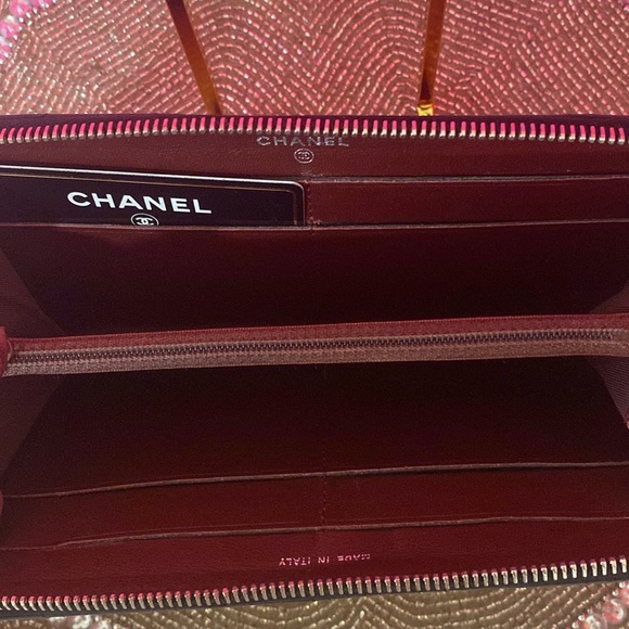 Chanel Long Zipper black wallet in good condition - Picture 6 of 16